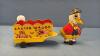 TIN EASTER WAGON BUNNY CART - 5