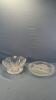 DIVIDED PLATE & CRYSTAL BOWL
