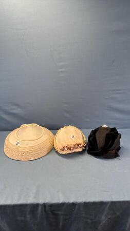 (3) VINTAGE LADIES HATS