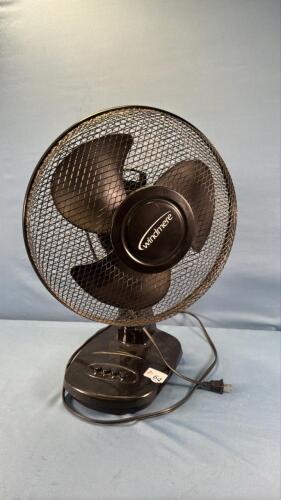 12IN WINDEMERE BLACK OSCILATING FAN