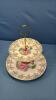 2 TIER WEATHERBYE HANLEY SERVING PLATE