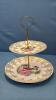 2 TIER WEATHERBYE HANLEY SERVING PLATE - 2