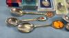 12IN SERVING PLATE W/APPROX. 27 COLLECTOR SPOONS - 7