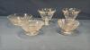 12IN RUBY RED RELISH PLATE W/ASSORTED GLASS BOWLS - 4