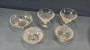 12IN RUBY RED RELISH PLATE W/ASSORTED GLASS BOWLS - 5