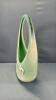 MURANO OPALINE ART GLASS BASKET VASE - 2