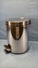 STAINLESS GARBAGE CAN WITH FOOT PEDAL - 2