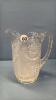 CLEAR PRESSED GLASS PITCHER - 2