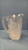 CLEAR PRESSED GLASS PITCHER - 4