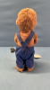 Wind-Up Plastic Jack Hammering Bear -7in High -Works - 3