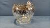 GLASS BOWL WITH SILVER OVERLAY - 2
