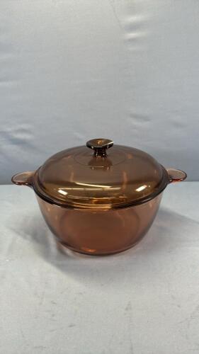 CORNING VISION AMBER GLASS 4.5L DUTCH OVEN