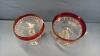 (2) RUBY RED FLASH PEDESTAL DISHES - 3