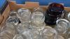 LOT OF APPROX 50 GLASS FURNITURE CASTER CUPS - 3