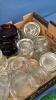 LOT OF APPROX 50 GLASS FURNITURE CASTER CUPS - 5