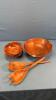 WOODEN SALAD SET