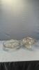 FOOTED SERVING PLATE & OVAL SERVING BOWL
