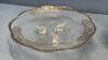 FOOTED SERVING PLATE & OVAL SERVING BOWL - 5