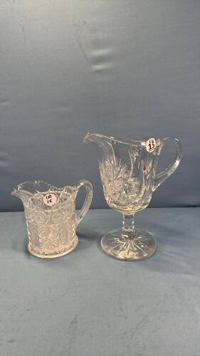 CRYSTAL PITCHER & GLASS PITCHER