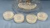 13IN SERVING PLATTER WITH ASSORTMENT OF GLASSWARE - 3