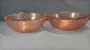 PINK PRESSED GLASS BOWL & (4) PINK SALAD BOWLS - 2