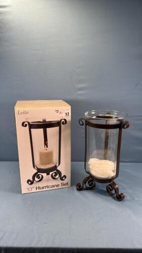 13IN HURRICANE CANDLE SET