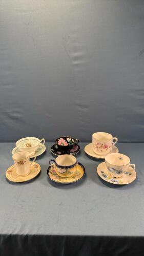 (6) CUPS & SAUCERS