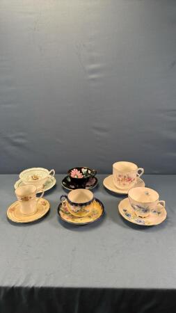 (6) CUPS & SAUCERS