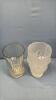 (2) GLASS VASES - 2