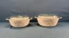 (2) PYREX CASSEROLE DISHES WITH LIDS - 2