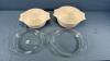 (2) PYREX CASSEROLE DISHES WITH LIDS - 4