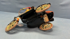 Wind-Up Tin Motorcycle & Side Car -11in Long -Works - 5