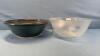 DIVIDED SERVING PLATTER WITH (2) SALAD BOWLS - 4