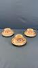 SET OF 3 LIMOGES CUPS & SAUCERS