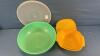(2) TUPPERWARE BOWLS W/LIDS - 3