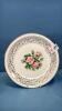 TUDOR ROSE PATTERN PLATE WITH GOLD BORDER - 7