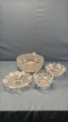 4PC ASSORTED GLASS BOWL LOT