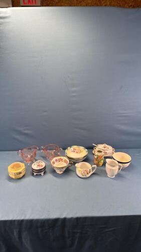 ASSORTED GLASSWARE & CHINA LOT