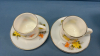 6 Matching Mugs with Saucers & Shallow Rose Bowl - 3