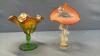 (2) FLUTED STEMMED VASES - 2