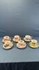 (6) CUPS & SAUCERS