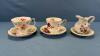 (2) CUPS & SAUCERS,(3) EXTRA SAUCERS - 4