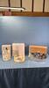 (3) DECORATIVE CANDLE HOLDERS