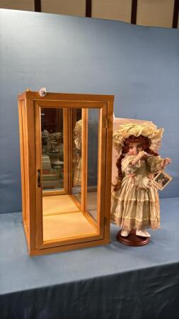 DEEP SOUTH DOLL WITH DISPLAY CASE