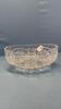 FOOTED CRYSTAL OVAL BOWL