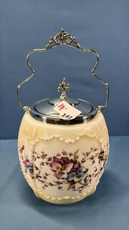 WAVE CREST BISCUIT JAR