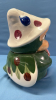 Hand Painted Cookie Jar -9in High - 4