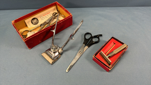 Barber Set & Gillette Tech Razor