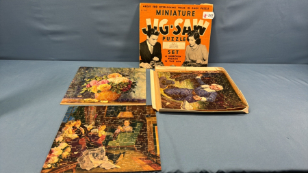 4 Vintage 100 Piece Jig Saw Puzzles