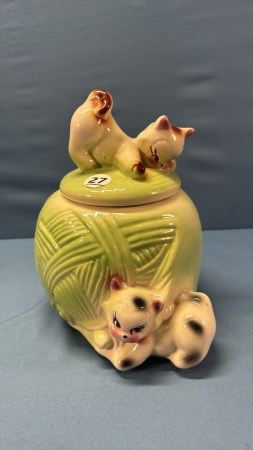 Ball of Yarn with Kittens Cookie Jar -9in High